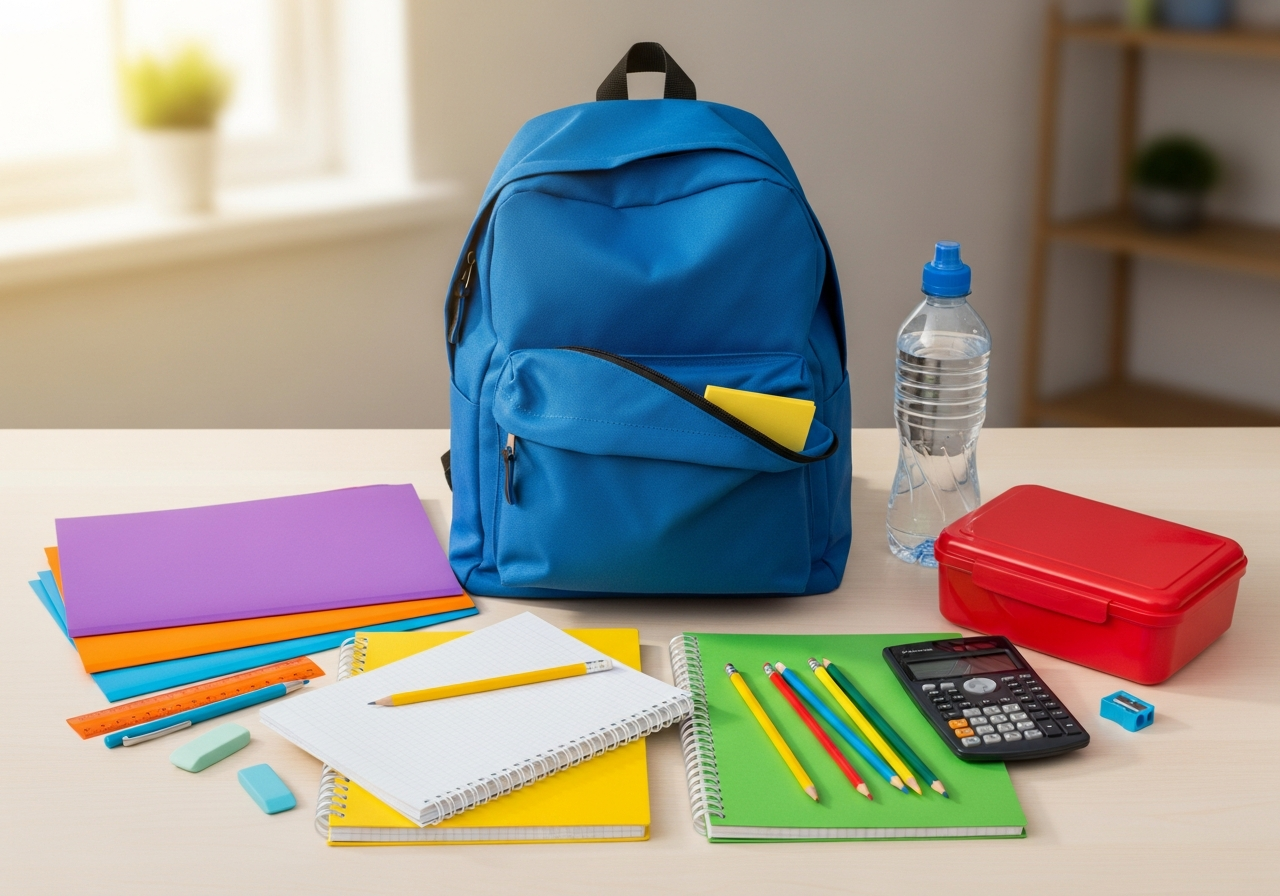 Complete Back to School Kit setup with all essentials