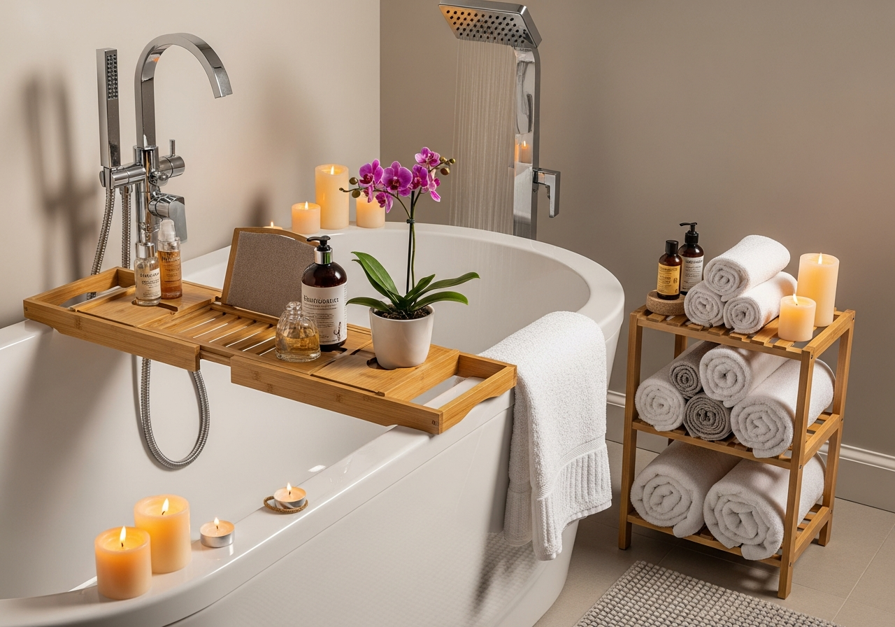 Complete Bathroom Upgrade Kit setup with all essentials