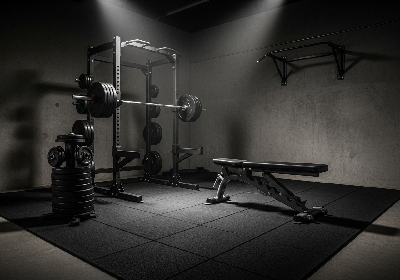 Complete Home Gym Starter Kit setup with all essentials