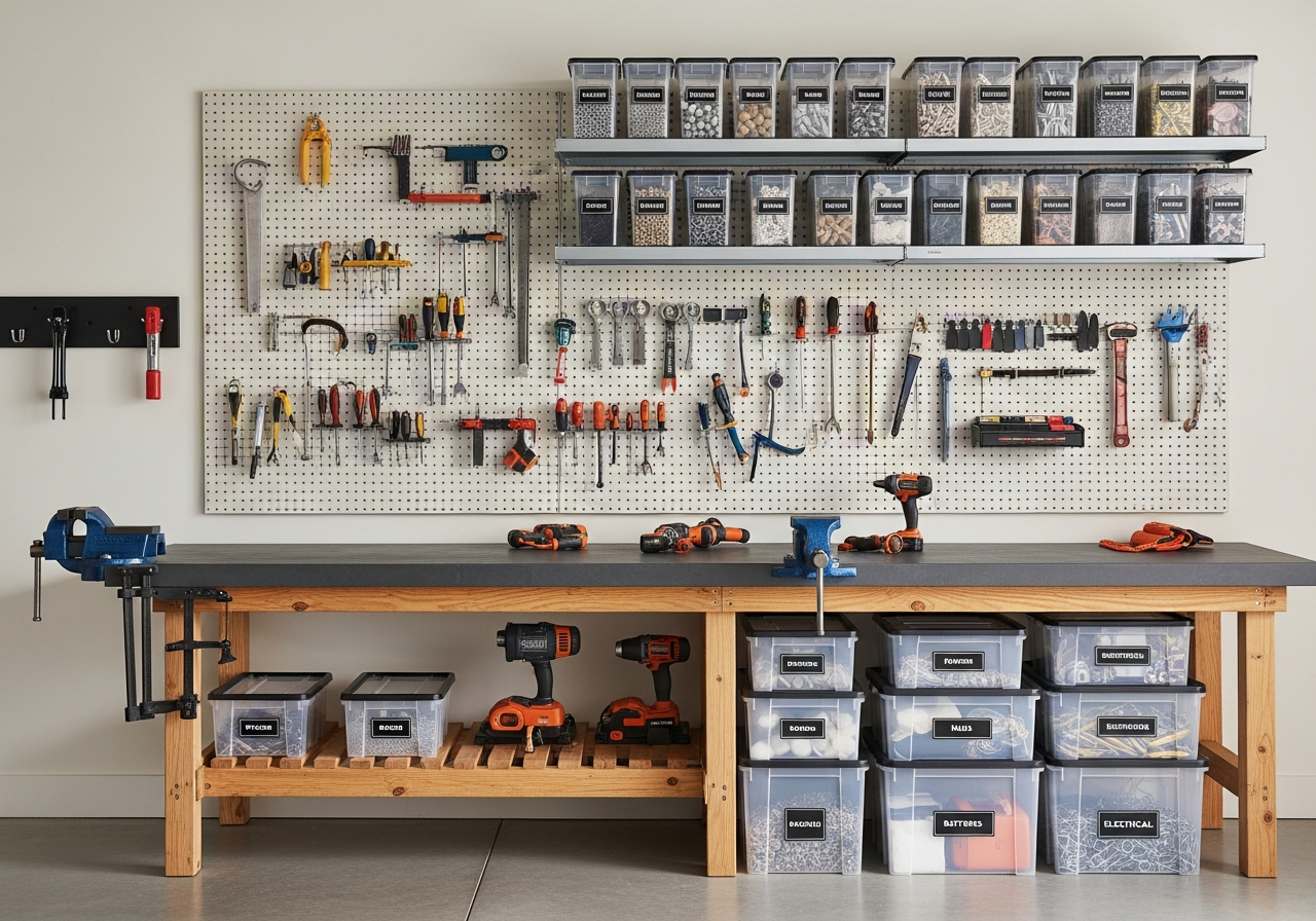 Complete Garage Organization Kit setup with all essentials