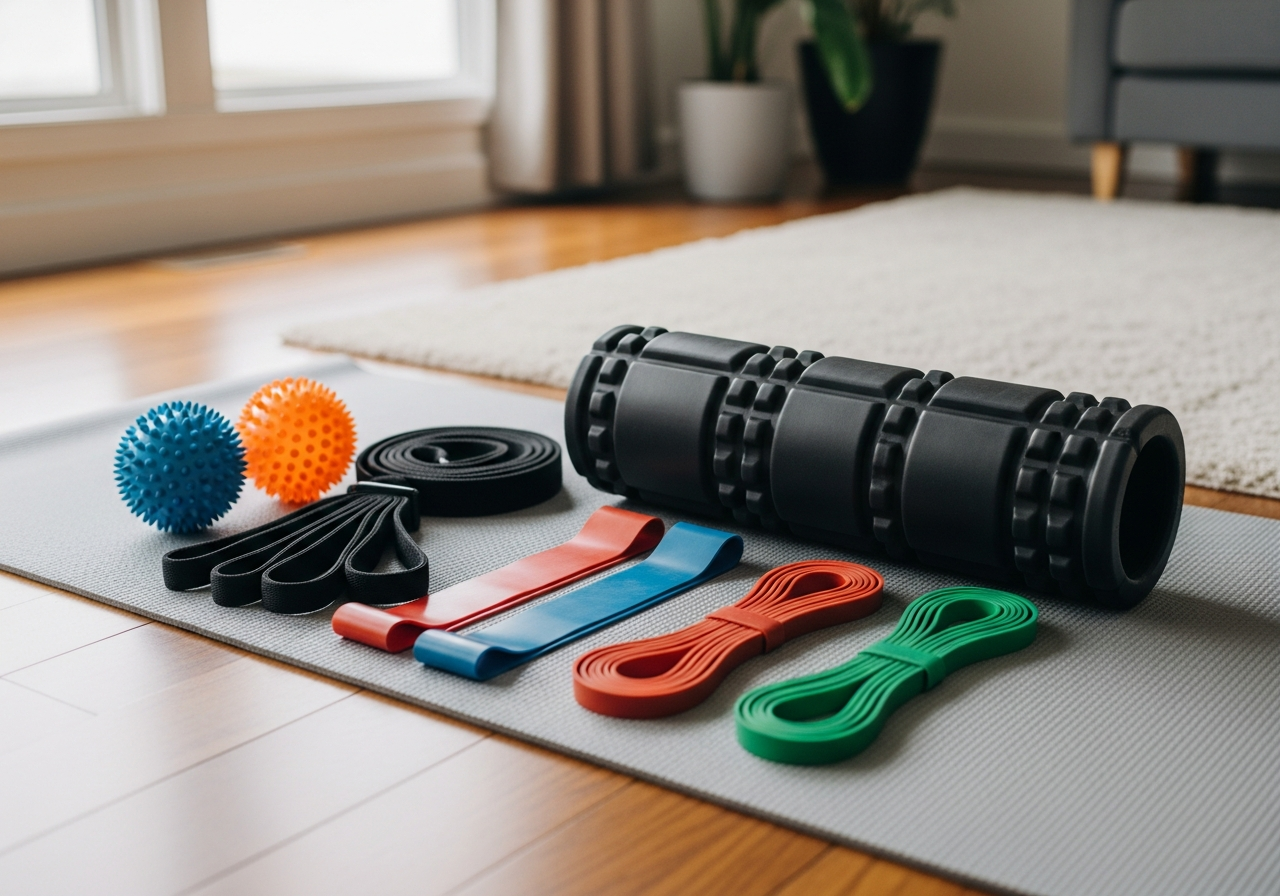 Complete Recovery & Muscle Relief Kit setup with all essentials