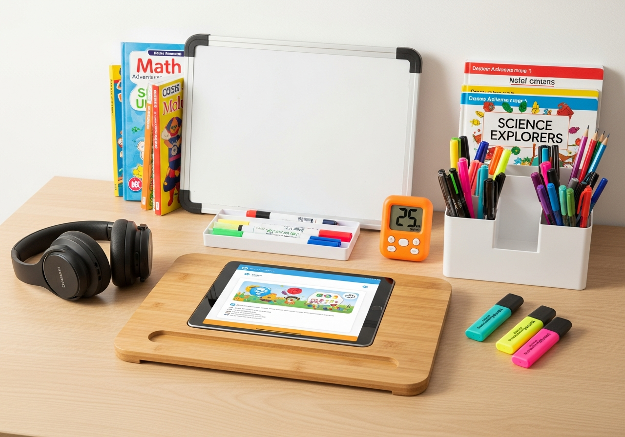 Complete Homeschool Starter Kit setup with all essentials