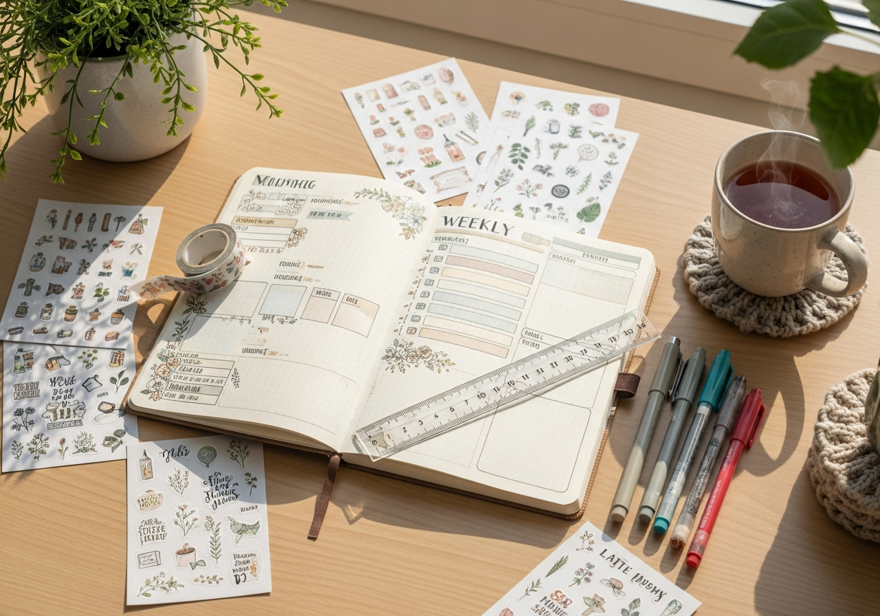 Complete Bullet Journal & Planner Setup setup with all essentials