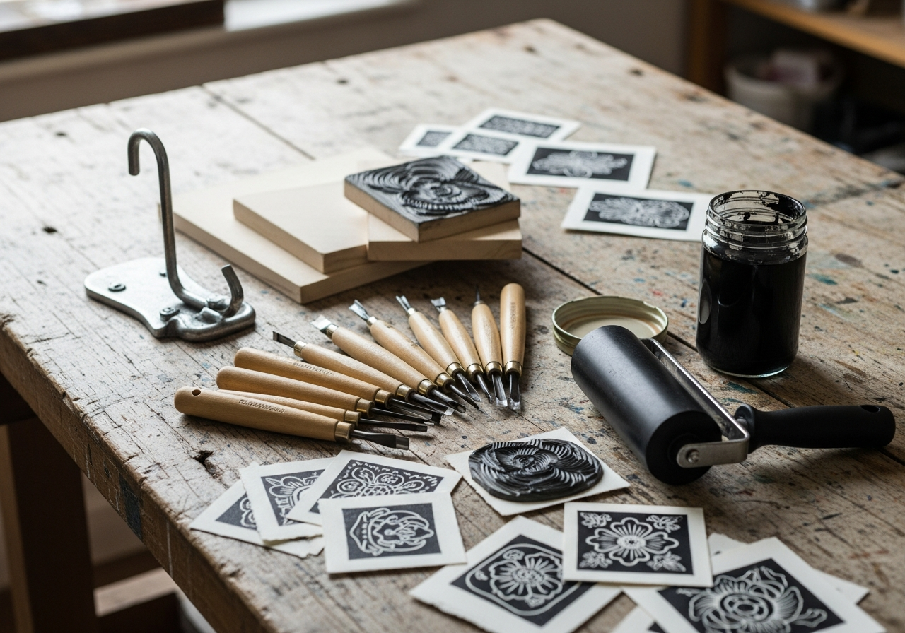 Linocut Printmaking Starter Kit