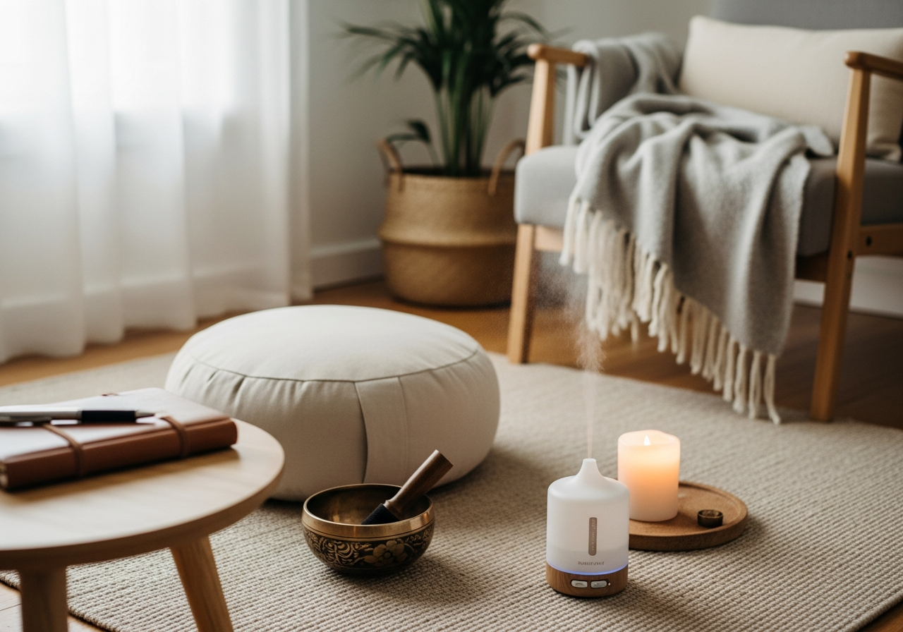 Complete Meditation & Mindfulness Starter setup with all essentials