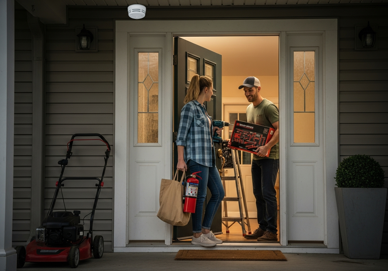 Complete First Time Homeowner Kit setup with all essentials