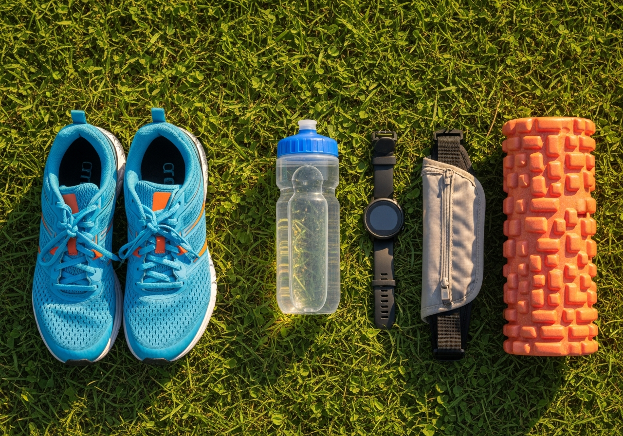 Complete Beginner Running Kit setup with all essentials