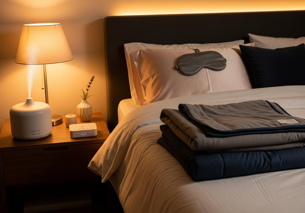 Complete Sleep Improvement Kit setup with all essentials