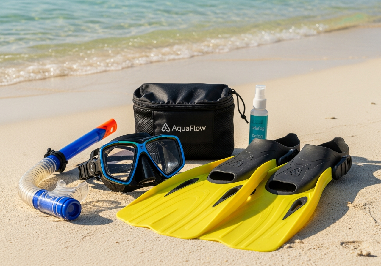 Complete Snorkeling Starter Kit setup with all essentials