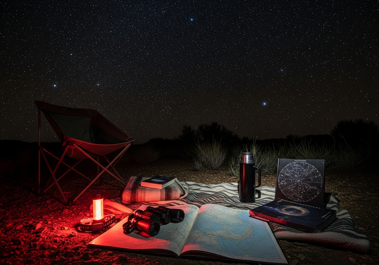 Complete Stargazing Night Kit setup with all essentials