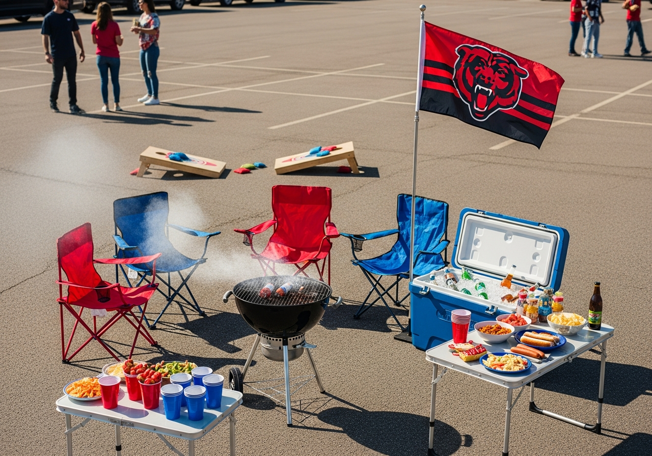 Complete Tailgating Kit setup with all essentials