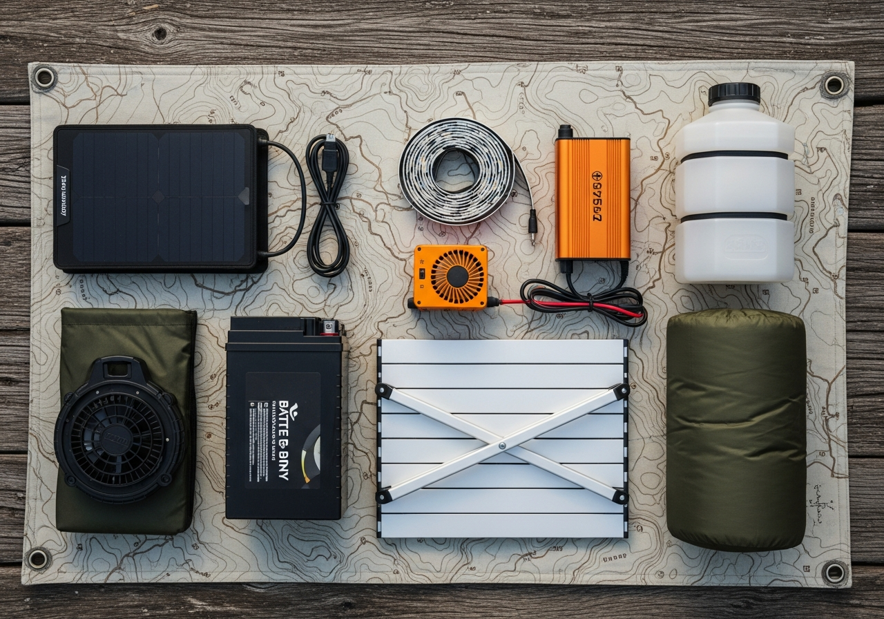 Complete Van Life Conversion Kit setup with all essentials