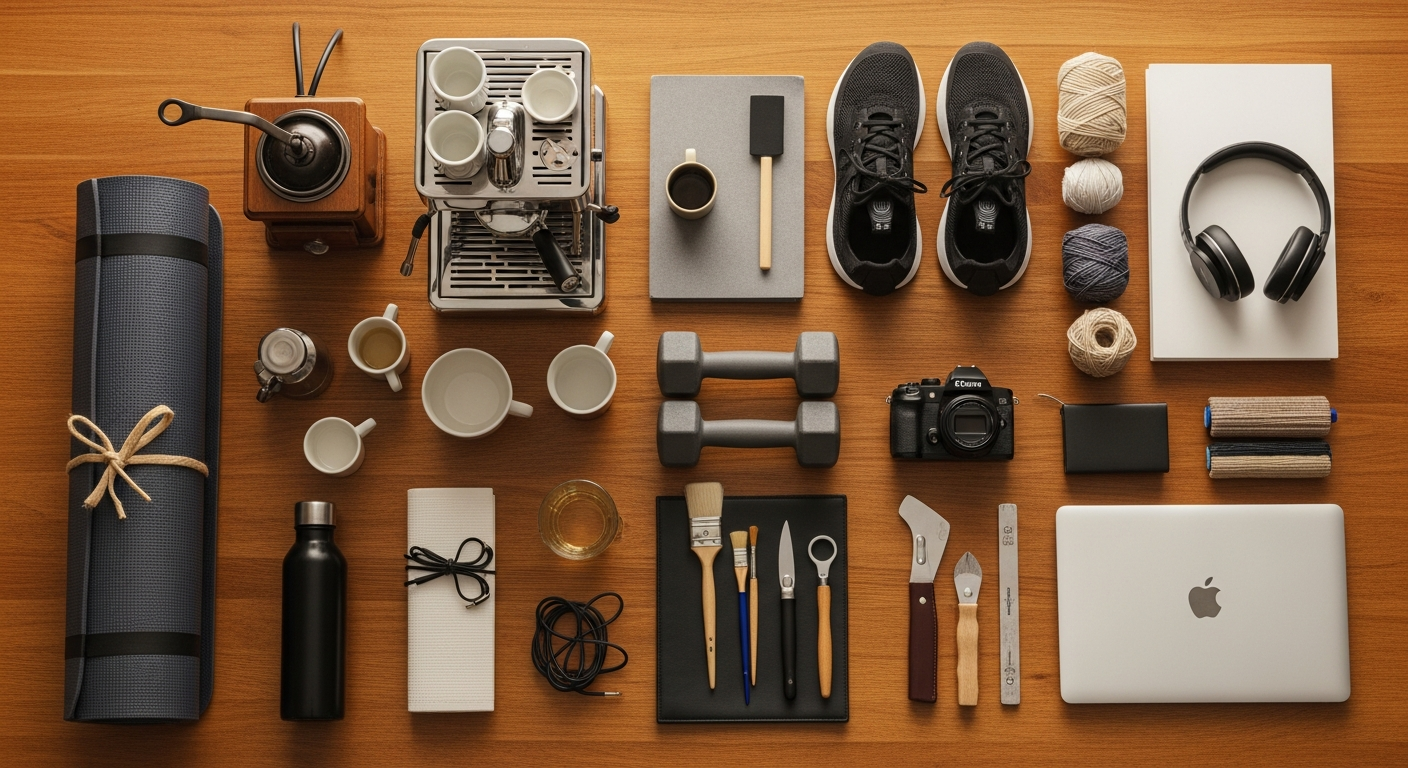 Starter kit checklists for hobbies, home office setups, and life events